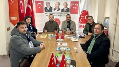 Geliboluspor yönetiminden MHP Gelibolu İlçe Başkanlığına ziyaret