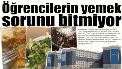 Öğrencilerin yemek sorunu bitmiyor