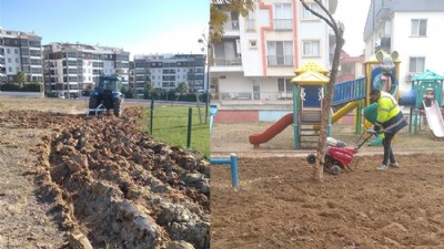 Kepez'de park ve yeşil alanlarda bakım çalışmaları yapılıyor