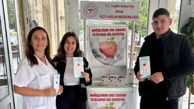 Organ Bağışına Dikkat Çekmek için Biga’da Etkinlikler Düzenleniyor