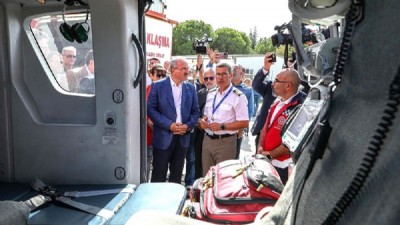 Ambulans Helikopterinin Açılışı yapıldı