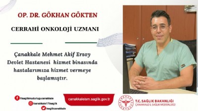 Devlet Hastanesi’ne yeni onkoloji uzmanı