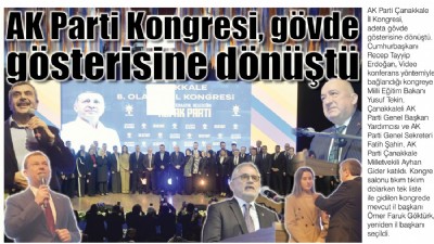 AK Parti Kongresi gövde gösterisine dönüştü