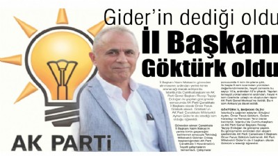 İl Başkanı Göktürk oldu 